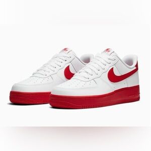 Nike Air Force 1 Low White Red
Sole Sneakers Youth 4.5 Womens 6